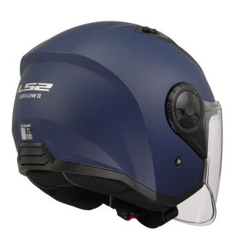 LS2 Airflow 2 Yarım Motosiklet Kaskı Navy Mavi XXL