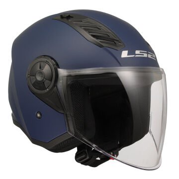 LS2 Airflow 2 Yarım Motosiklet Kaskı Navy Mavi XXL