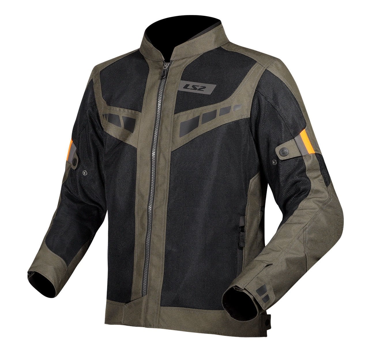LS2 Blade Air Motosiklet Montu Haki Turuncu L