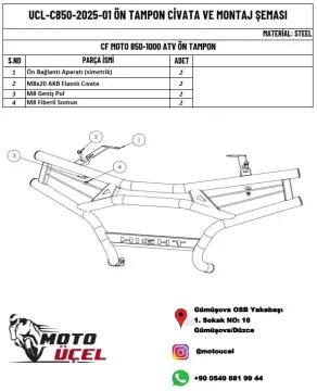 CF Moto 850 High Ön Bar