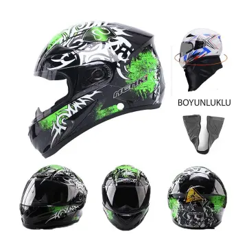 Nenki Full Face Boğazlı Kask Desenli 2