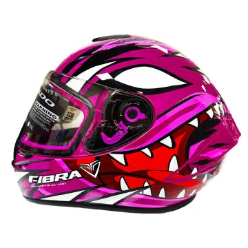 Fibra Full Face Motosiklet Kaskı Mor
