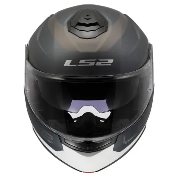 LS2 Strobe 2 Victory Motosiklet Kaskı Mat Gri Mavi Kum