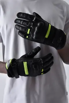 Vexo Tempest H2O Motosiklet Eldiveni Neon Sarı