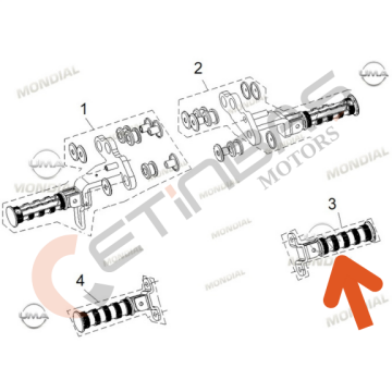 Mondial Nevada 250 Arka Basamak Sağ