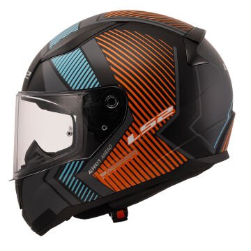 LS2 Rapid 2 Extra Motosiklet Kaskı Mat Gri Neon Turuncu 3XL