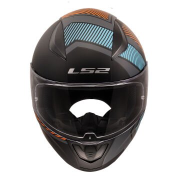 LS2 Rapid 2 Extra Motosiklet Kaskı Mat Gri Neon Turuncu 3XL